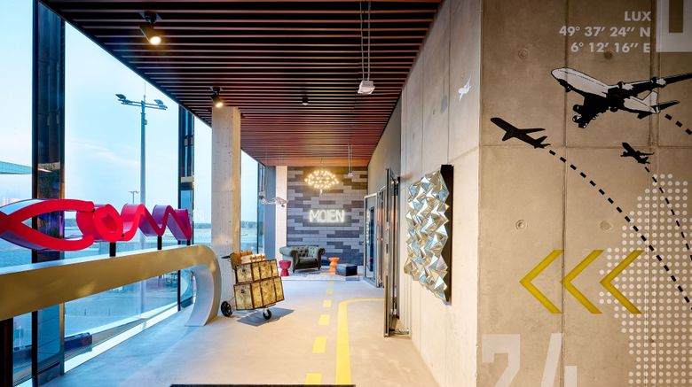 <b>Moxy Luxembourg Airport Exterior</b>. Images powered by <a href="https://www.leonardoworldwide.com/" title="Leonardo Worldwide" target="_blank">Leonardo</a>.