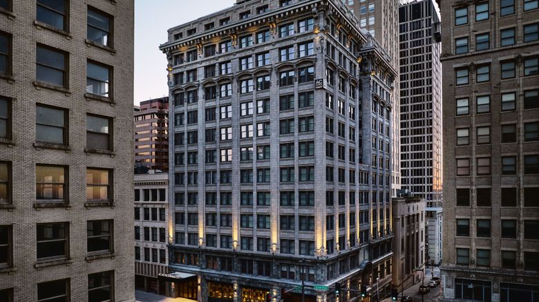 <b>AC Hotel Kansas City Downtown Exterior</b>. Images powered by <a href="https://www.leonardoworldwide.com/" title="Leonardo Worldwide" target="_blank">Leonardo</a>.