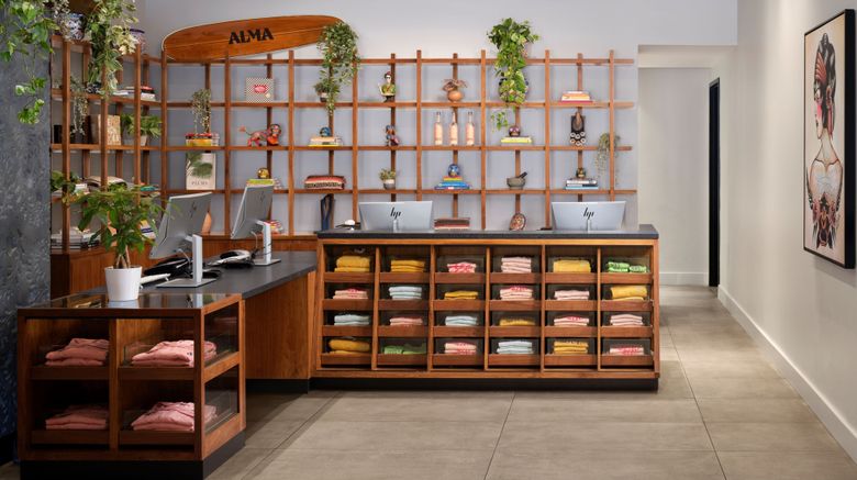 <b>Alma Downtown, A Tribute Portfolio Hotel Lobby</b>. Images powered by <a href="https://www.leonardoworldwide.com/" title="Leonardo Worldwide" target="_blank">Leonardo</a>.