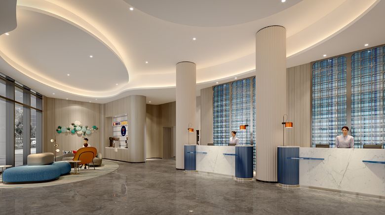 <b>Holiday Inn Exp Intl Duty Free Exterior</b>. Images powered by <a href="https://www.leonardoworldwide.com/" title="Leonardo Worldwide" target="_blank">Leonardo</a>.