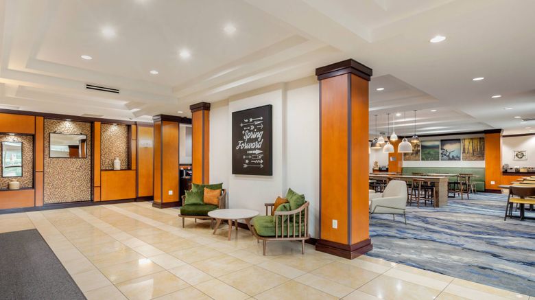 Fairfield Inn  and  Suites Houston/Conroe Lobby. Images powered by <a href="https://www.leonardoworldwide.com" target="_blank" rel="noopener">Leonardo</a>.