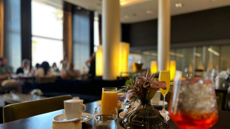 <b>Dan Tel Aviv Restaurant</b>. Images powered by <a href=https://www.travelagewest.com/Hotels/Tel-Aviv-Israel/