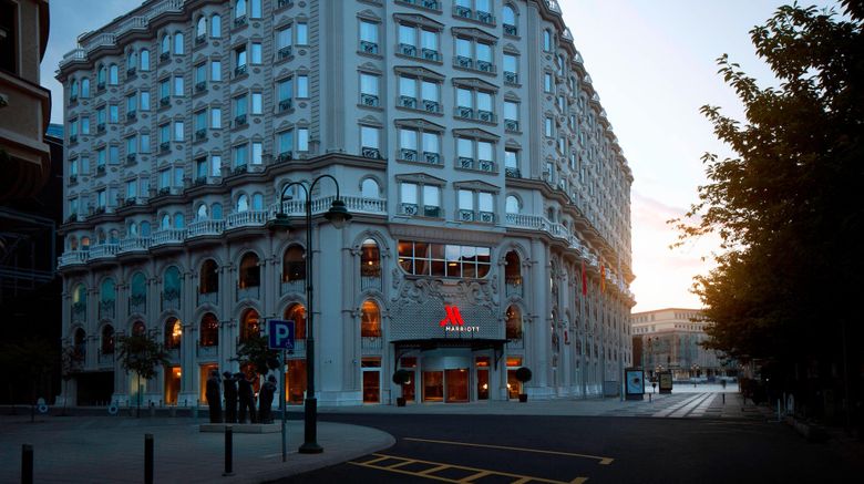 <b>Skopje Marriott Hotel Exterior</b>. Images powered by <a href="https://www.leonardoworldwide.com/" title="Leonardo Worldwide" target="_blank">Leonardo</a>.