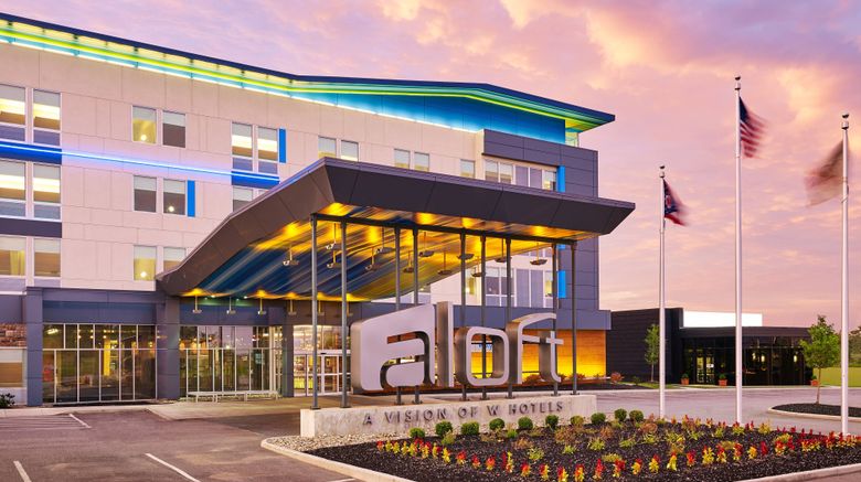 Aloft Cleveland Beachwood Exterior. Images powered by <a href="https://www.leonardoworldwide.com" target="_blank" rel="noopener">Leonardo</a>.