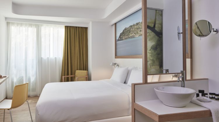Olive Green Hotel Room