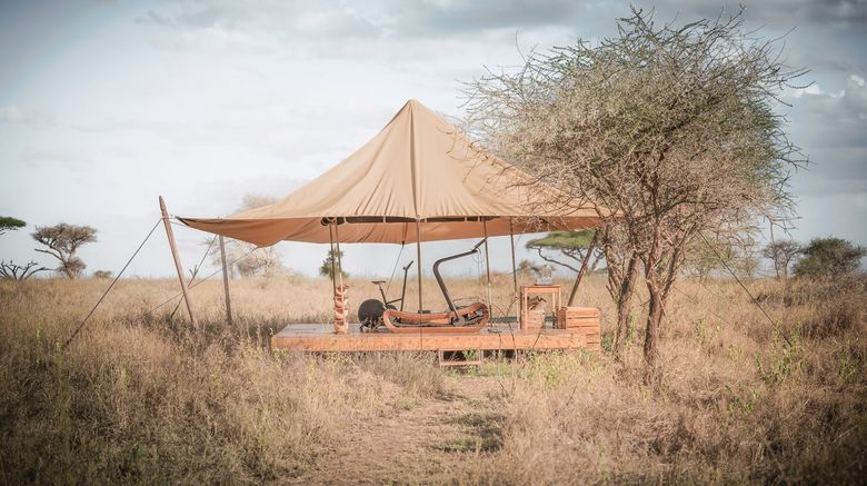 <b>Singita Mara River Tented Camp Health Club</b>. Images powered by <a href="https://www.leonardoworldwide.com/" title="Leonardo Worldwide" target="_blank">Leonardo</a>.
