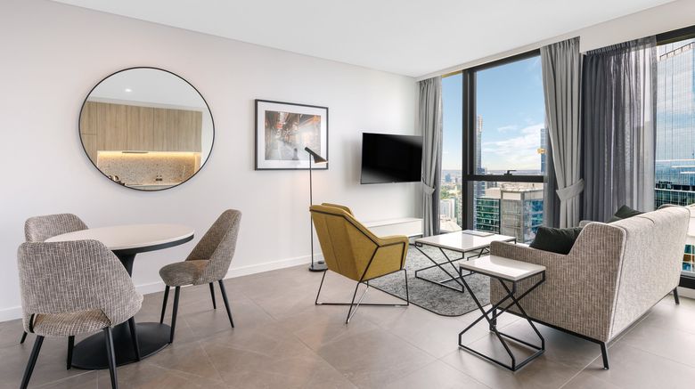 <b>Meriton Suites Melbourne Restaurant</b>. Images powered by <a href="https://www.leonardoworldwide.com/" title="Leonardo Worldwide" target="_blank">Leonardo</a>.