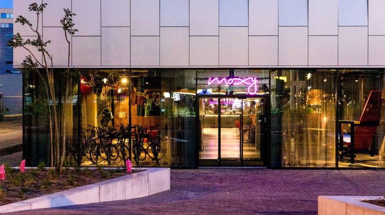 <b>Moxy Utrecht Exterior</b>. Images powered by <a href="https://www.leonardoworldwide.com/" title="Leonardo Worldwide" target="_blank">Leonardo</a>.
