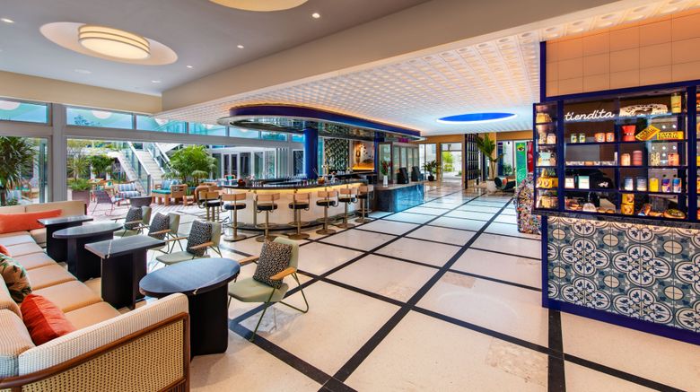 <b>Moxy Miami South Beach Lobby</b>. Images powered by <a href="https://www.leonardoworldwide.com/" title="Leonardo Worldwide" target="_blank">Leonardo</a>.