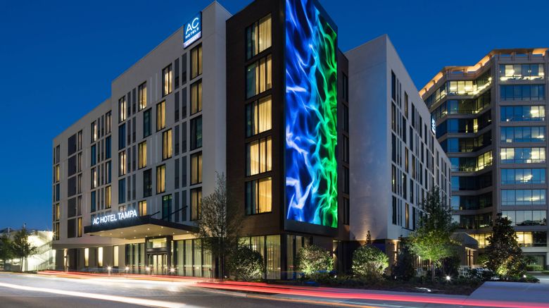 AC Hotel by Marriott Tampa Airport Exterior. Images powered by <a href="https://www.leonardoworldwide.com" target="_blank" rel="noopener">Leonardo</a>.