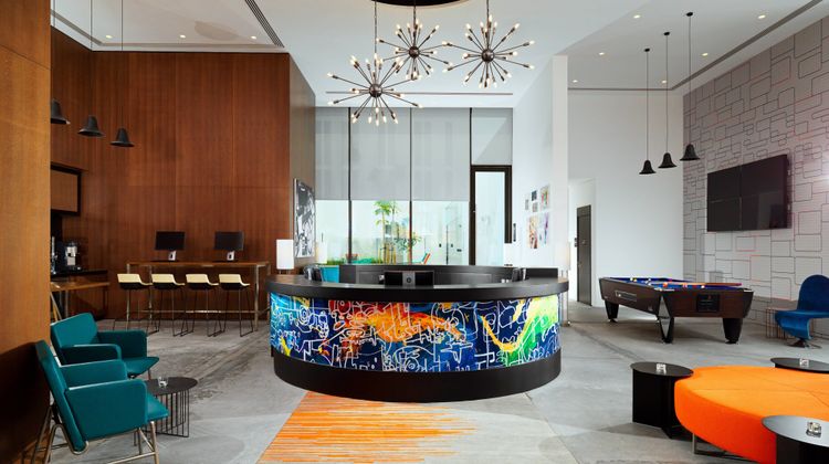 Aloft Me'aisam, Dubai Lobby