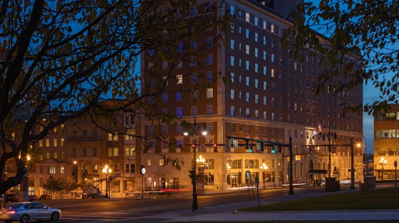 Renaissance Albany Hotel Exterior. Images powered by <a href="https://www.leonardoworldwide.com" target="_blank" rel="noopener">Leonardo</a>.