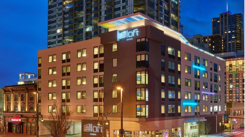 <b>aloft Denver Downtown Exterior</b>. Images powered by <a href="https://www.leonardoworldwide.com/" title="Leonardo Worldwide" target="_blank">Leonardo</a>.