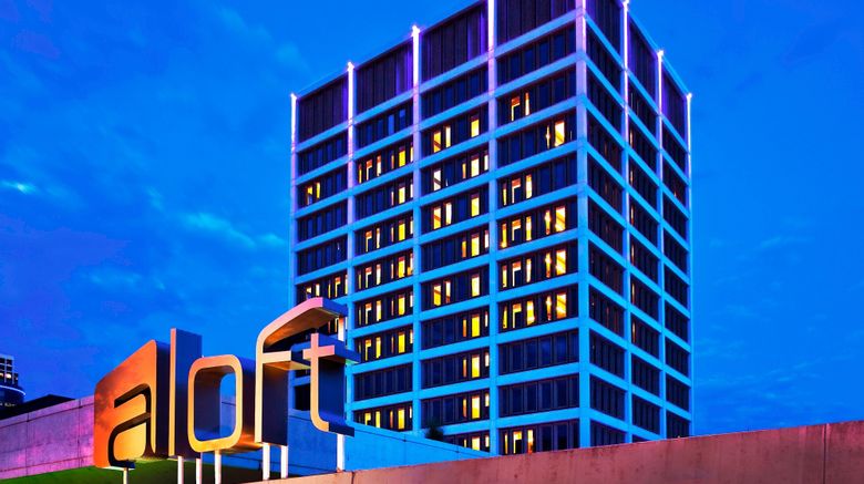 aloft Tulsa Downtown Exterior. Images powered by <a href="https://www.leonardoworldwide.com" target="_blank" rel="noopener">Leonardo</a>.