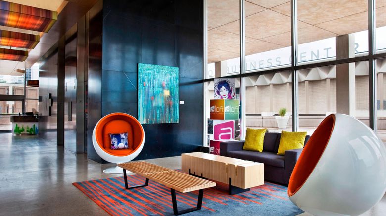 <b>aloft Tulsa Downtown Lobby</b>. Images powered by <a href="https://www.leonardoworldwide.com/" title="Leonardo Worldwide" target="_blank">Leonardo</a>.