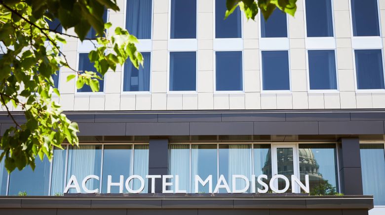 <b>AC Hotel by Marriott Madison Downtown Exterior</b>. Images powered by <a href="https://www.leonardoworldwide.com/" title="Leonardo Worldwide" target="_blank">Leonardo</a>.