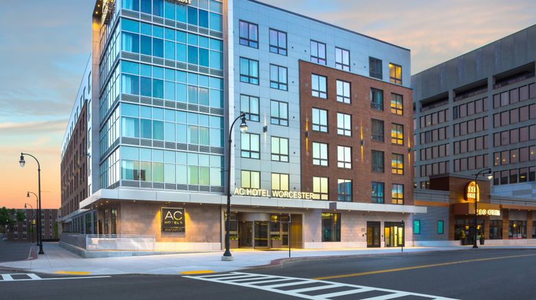 AC Hotel Worcester Exterior. Images powered by <a href="https://www.leonardoworldwide.com" target="_blank" rel="noopener">Leonardo</a>.