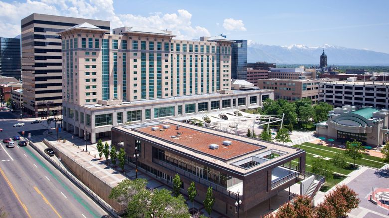 <b>Marriott Hotel Salt Lake City Center Exterior</b>. Images powered by <a href="https://www.leonardoworldwide.com/" title="Leonardo Worldwide" target="_blank">Leonardo</a>.