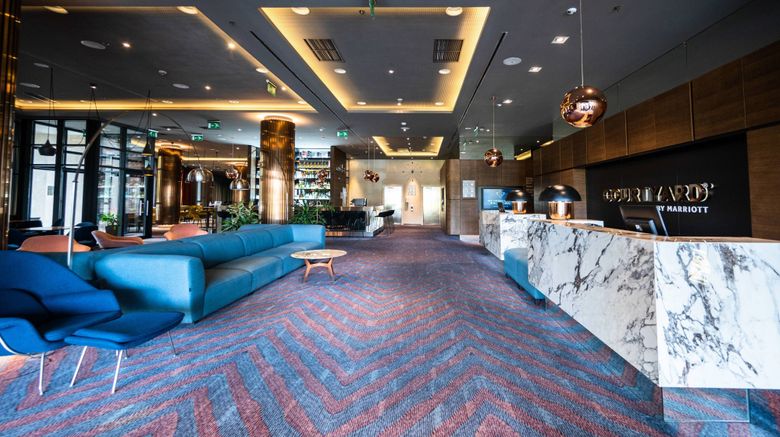 <b>Courtyard by Marriott Sarajevo Lobby</b>. Images powered by <a href="https://www.leonardoworldwide.com/" title="Leonardo Worldwide" target="_blank">Leonardo</a>.