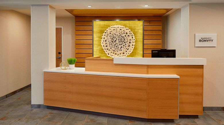 <b>Fairfield Inn & Suites Albany Airport Lobby</b>. Images powered by <a href="https://www.leonardoworldwide.com/" title="Leonardo Worldwide" target="_blank">Leonardo</a>.