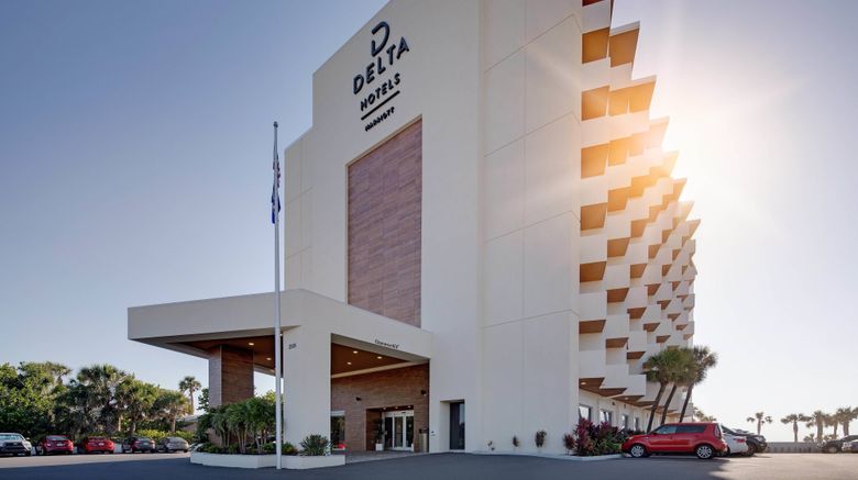 <b>Delta Hotels Daytona Beach Oceanfront Exterior</b>. Images powered by <a href="https://www.leonardoworldwide.com/" title="Leonardo Worldwide" target="_blank">Leonardo</a>.