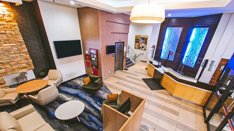 <b>Fairfield Inn New York LaGuardia Airport Lobby</b>. Images powered by <a href="https://www.leonardoworldwide.com/" title="Leonardo Worldwide" target="_blank">Leonardo</a>.
