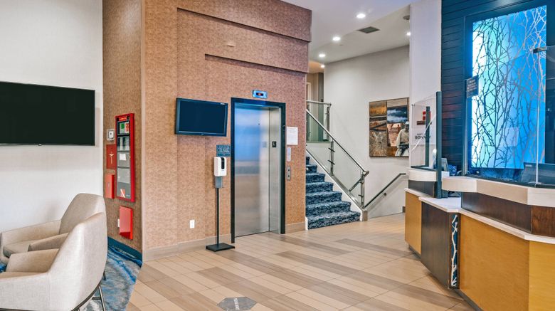 <b>Fairfield Inn New York LaGuardia Airport Lobby</b>. Images powered by <a href="https://www.leonardoworldwide.com/" title="Leonardo Worldwide" target="_blank">Leonardo</a>.