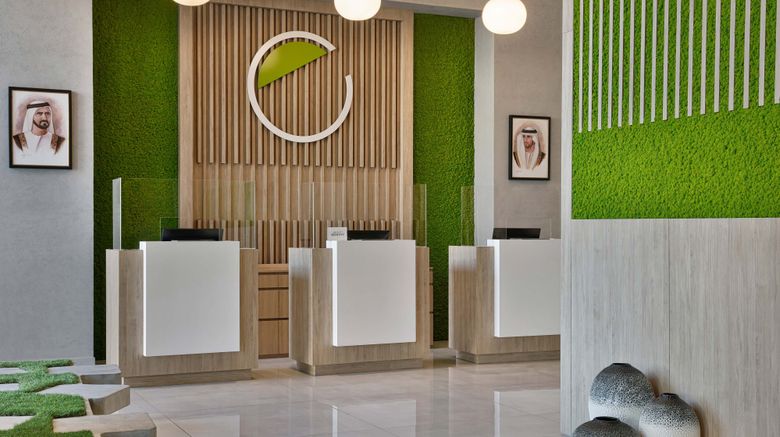 <b>Element Al Jaddaf Dubai Lobby</b>. Images powered by <a href="https://www.leonardoworldwide.com/" title="Leonardo Worldwide" target="_blank">Leonardo</a>.