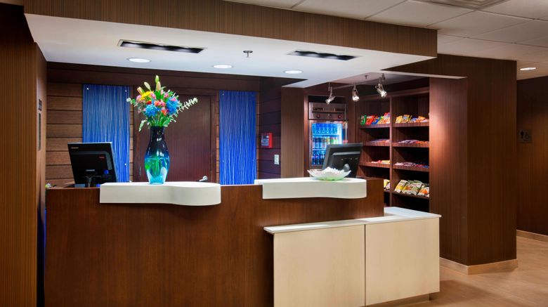 <b>Fairfield Inn E Rutherford Meadowlands Lobby</b>. Images powered by <a href="https://www.leonardoworldwide.com/" title="Leonardo Worldwide" target="_blank">Leonardo</a>.