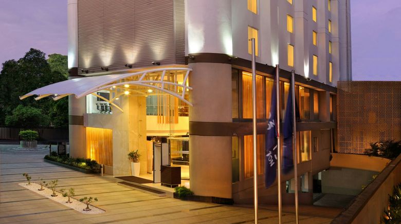 Four Points By Sheraton Ahmedabad Exterior. Images powered by <a href="https://www.leonardoworldwide.com" target="_blank" rel="noopener">Leonardo</a>.