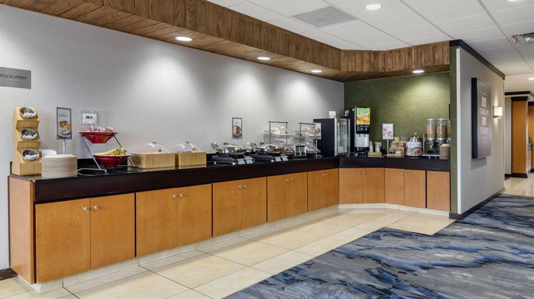 <b>Fairfield Inn & Suites Commerce Restaurant</b>. Images powered by <a href="https://www.leonardoworldwide.com/" title="Leonardo Worldwide" target="_blank">Leonardo</a>.