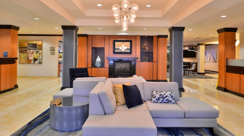 <b>Fairfield Inn & Suites RDU Airport Lobby</b>. Images powered by <a href="https://www.leonardoworldwide.com/" title="Leonardo Worldwide" target="_blank">Leonardo</a>.