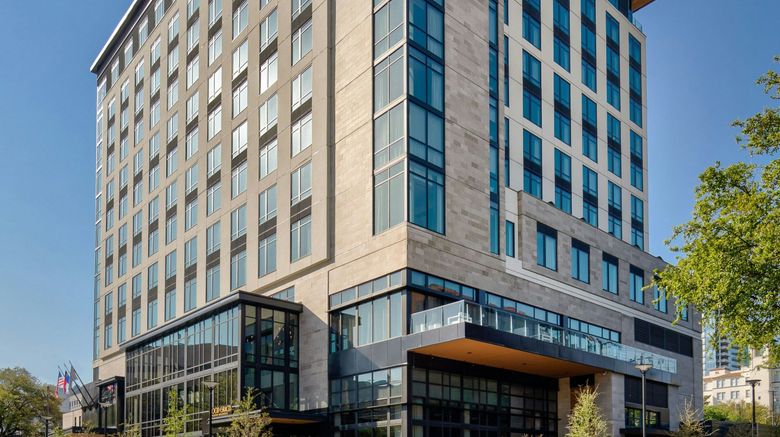 <b>Marriott Dallas Uptown Exterior</b>. Images powered by <a href="https://www.leonardoworldwide.com/" title="Leonardo Worldwide" target="_blank">Leonardo</a>.