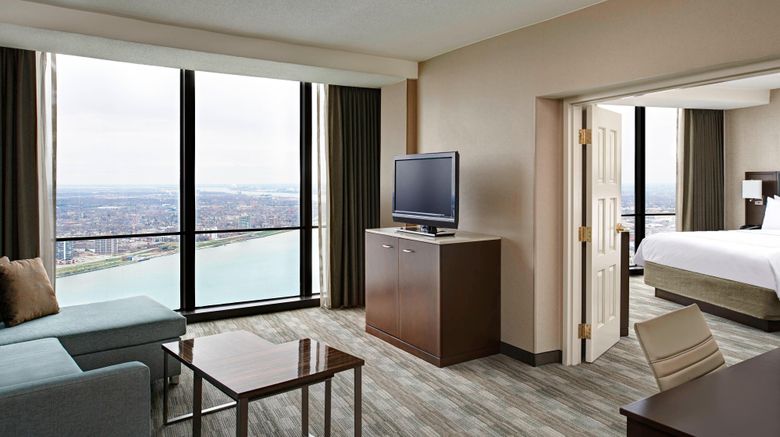 <b>Detroit Marriott at the Renaissance Ctr Suite</b>. Images powered by <a href="https://www.leonardoworldwide.com/" title="Leonardo Worldwide" target="_blank">Leonardo</a>.