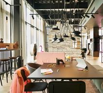 Moxy Edinburgh Airport Lobby