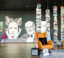 Moxy Edinburgh Airport Lobby