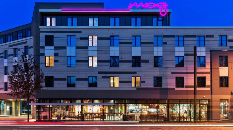 <b>MOXY Dusseldorf South Exterior</b>. Images powered by <a href="https://www.leonardoworldwide.com/" title="Leonardo Worldwide" target="_blank">Leonardo</a>.