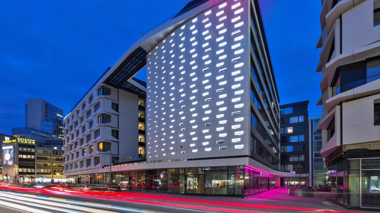 <b>Moxy Frankfurt City Center Exterior</b>. Images powered by <a href="https://www.leonardoworldwide.com/" title="Leonardo Worldwide" target="_blank">Leonardo</a>.