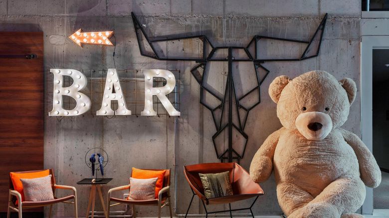<b>Moxy Frankfurt City Center Lobby</b>. Images powered by <a href="https://www.leonardoworldwide.com/" title="Leonardo Worldwide" target="_blank">Leonardo</a>.