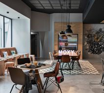 Moxy Lyon Airport Lobby