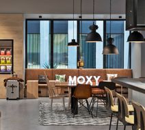 Moxy Lyon Airport Lobby