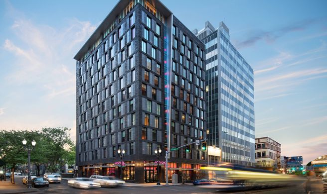 Moxy Portland Downtown Exterior