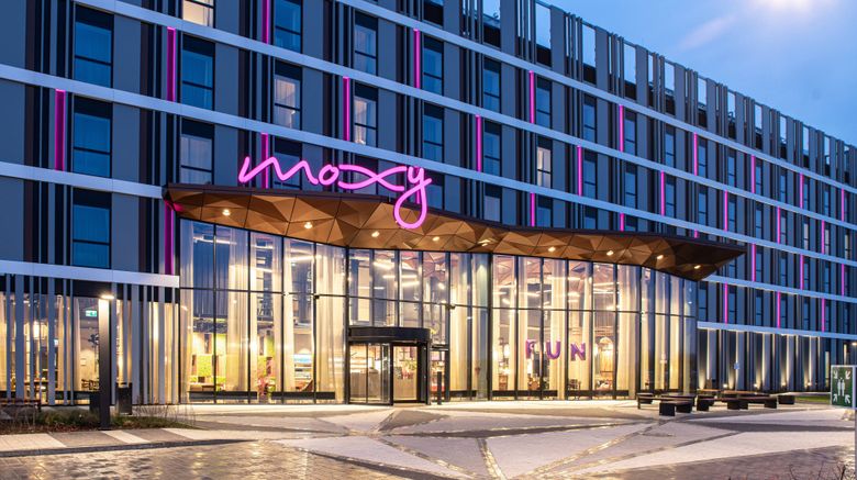 <b>Moxy Poznan Airport Hotel Exterior</b>. Images powered by <a href="https://www.leonardoworldwide.com/" title="Leonardo Worldwide" target="_blank">Leonardo</a>.