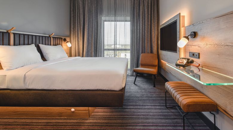 <b>Moxy Poznan Airport Hotel Room</b>. Images powered by <a href="https://www.leonardoworldwide.com/" title="Leonardo Worldwide" target="_blank">Leonardo</a>.