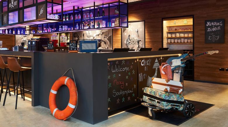 <b>Moxy Southampton Lobby</b>. Images powered by <a href="https://www.leonardoworldwide.com/" title="Leonardo Worldwide" target="_blank">Leonardo</a>.
