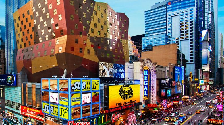 <b>The Westin New York at Times Square Exterior</b>. Images powered by <a href="https://www.leonardoworldwide.com/" title="Leonardo Worldwide" target="_blank">Leonardo</a>.