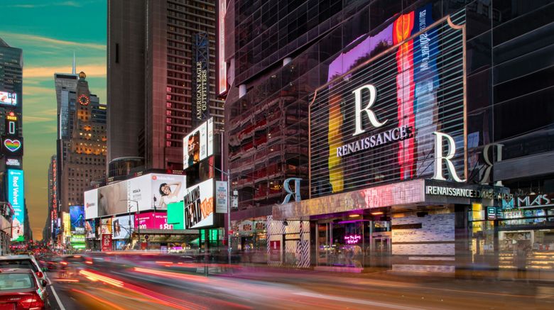 Renaissance New York Times Square Hotel Exterior. Images powered by <a href="https://www.leonardoworldwide.com" target="_blank" rel="noopener">Leonardo</a>.