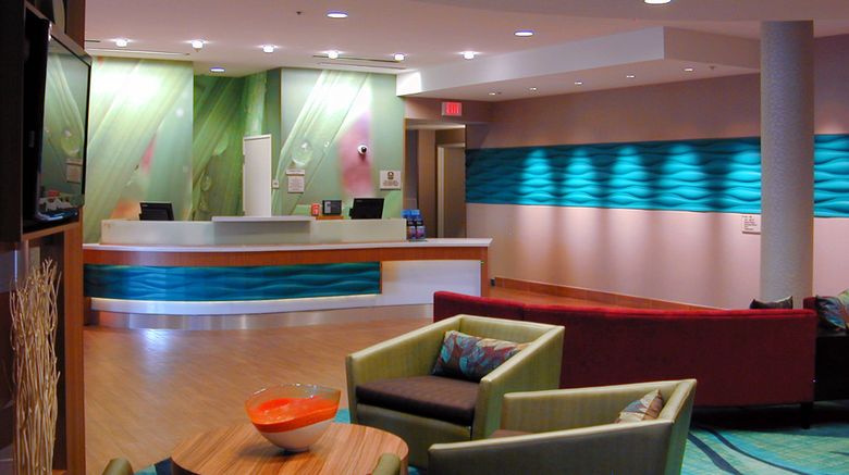 SpringHill Suites by Marriott Lobby. Images powered by <a href="https://www.leonardoworldwide.com" target="_blank" rel="noopener">Leonardo</a>.