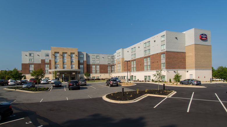 <b>SpringHill Suites Charlotte Ballantyne Exterior</b>. Images powered by <a href="https://www.leonardoworldwide.com/" title="Leonardo Worldwide" target="_blank">Leonardo</a>.