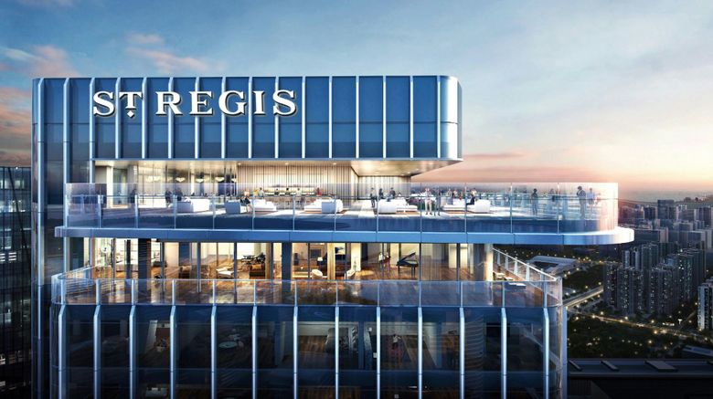 The St Regis Shenzhen Baoan Exterior. Images powered by <a href="https://www.leonardoworldwide.com" target="_blank" rel="noopener">Leonardo</a>.